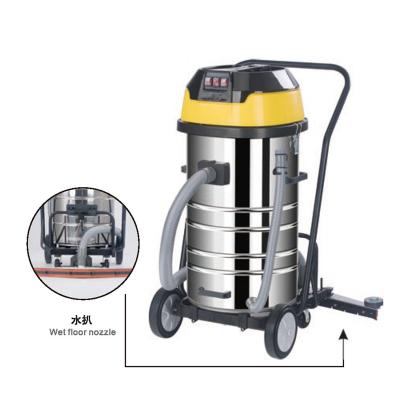 Industial 80L Vacuum Cleaner with back suction floor nozzle