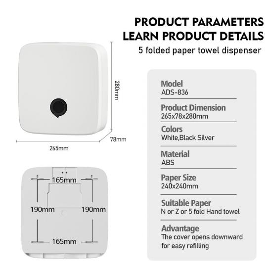 Modern Design Multifold Hand Towel Dispenser